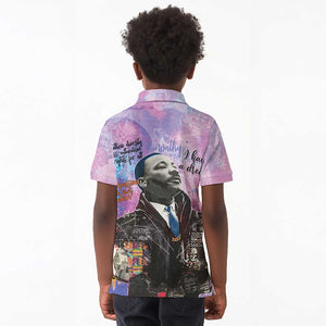 Martin Luther King Jr Kid Polo Shirt I Have a Dream Graffiti Style - African Pride
