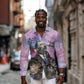 Martin Luther King Jr Long Sleeve Button Shirt I Have a Dream Graffiti Style - African Pride