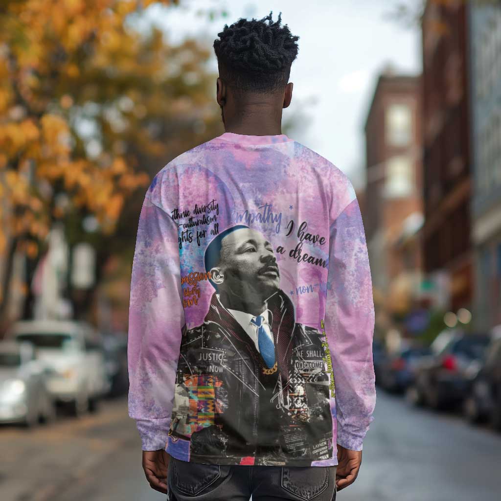 Martin Luther King Jr Long Sleeve Shirt I Have a Dream Graffiti Style - African Pride