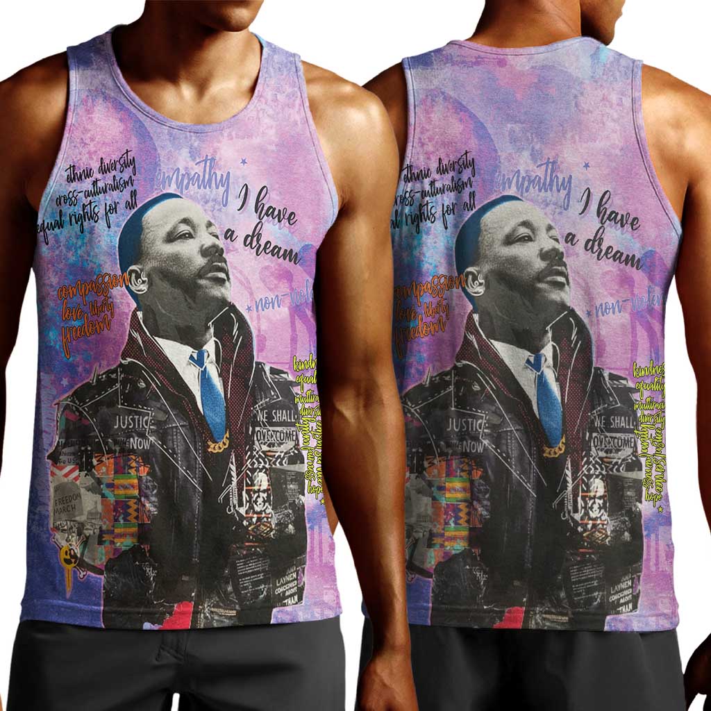 Martin Luther King Jr Men Tank Top I Have a Dream Graffiti Style - African Pride