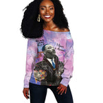 Martin Luther King Jr Off Shoulder Sweater I Have a Dream Graffiti Style - African Pride