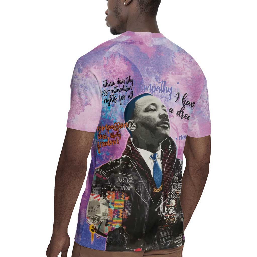 Martin Luther King Jr Rugby Jersey I Have a Dream Graffiti Style - African Pride