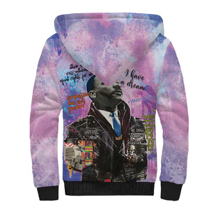 Martin Luther King Jr Sherpa Hoodie I Have a Dream Graffiti Style - African Pride