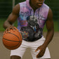 Martin Luther King Jr Sleeveless Zip Hoodie I Have a Dream Graffiti Style - African Pride