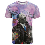 Martin Luther King Jr T shirt I Have a Dream Graffiti Style - African Pride
