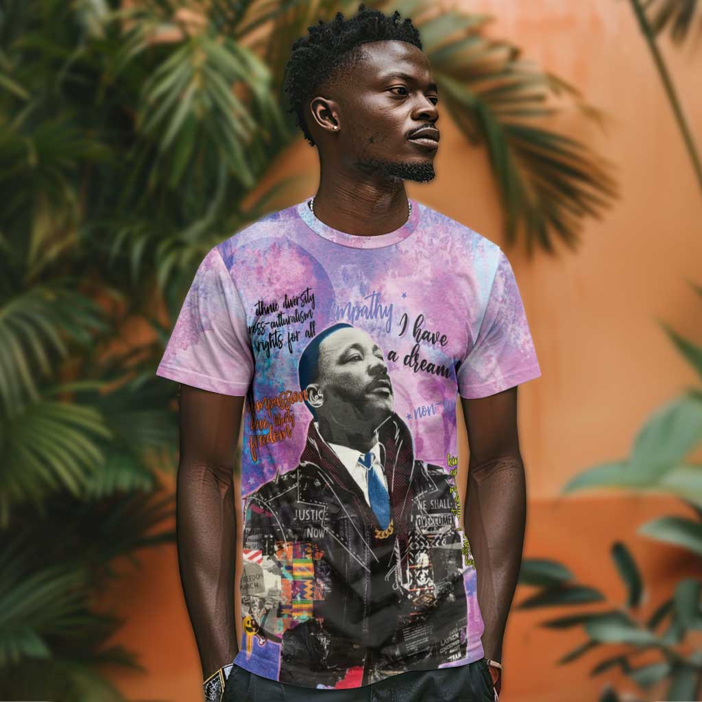 Martin Luther King Jr T shirt I Have a Dream Graffiti Style - African Pride
