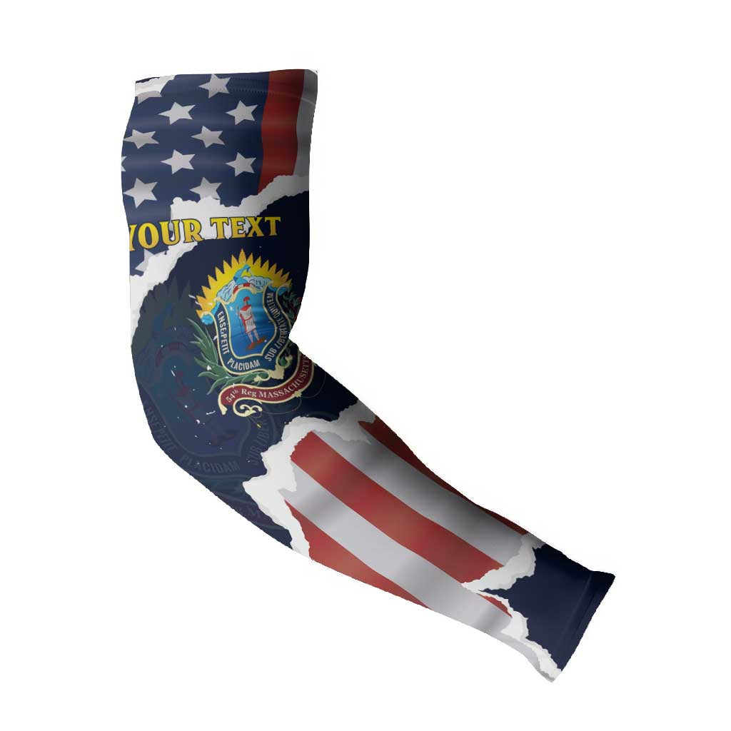 Personalized 54th Massachusetts Infantry Regiment Arm Sleeves American Flag Heritage - African Pride