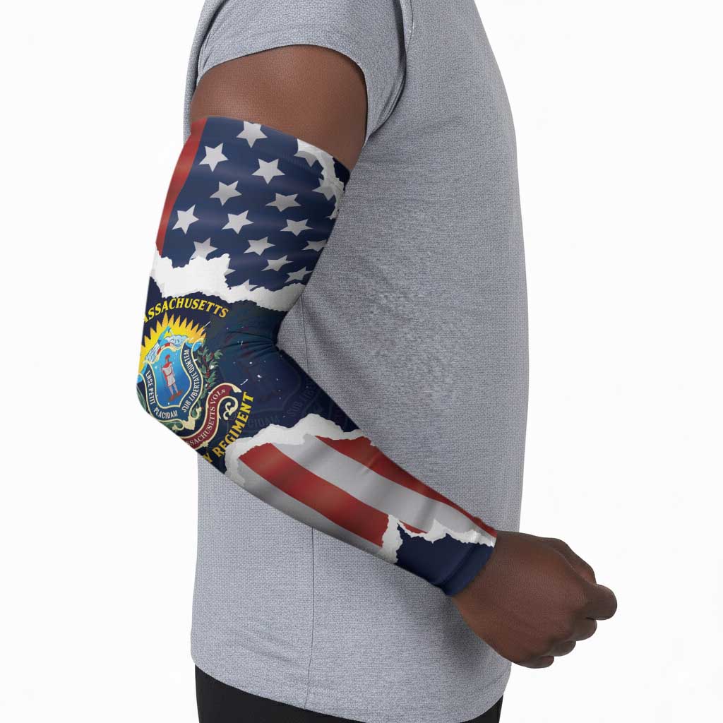 Personalized 54th Massachusetts Infantry Regiment Arm Sleeves American Flag Heritage - African Pride