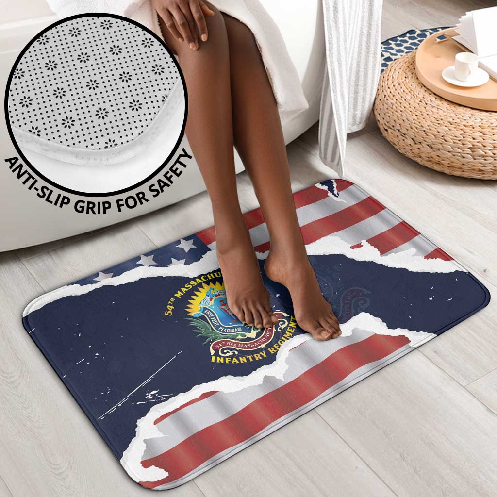 54th Massachusetts Infantry Regiment Bathroom Set American Flag Heritage - African Pride