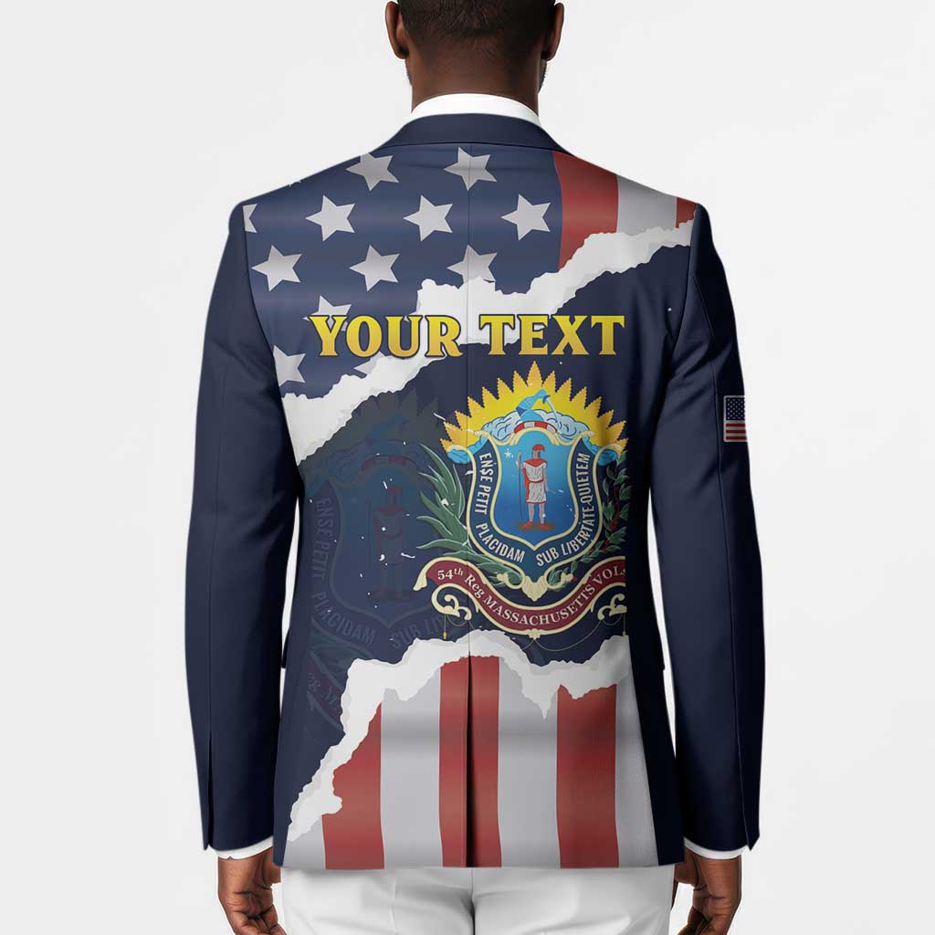 Personalized 54th Massachusetts Infantry Regiment Blazer American Flag Heritage - African Pride