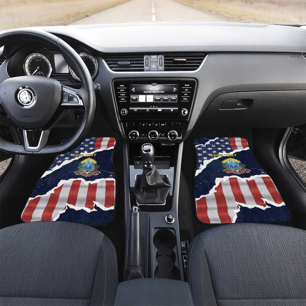 Personalized 54th Massachusetts Infantry Regiment Car Mats American Flag Heritage - African Pride