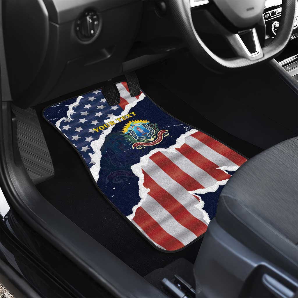 Personalized 54th Massachusetts Infantry Regiment Car Mats American Flag Heritage - African Pride