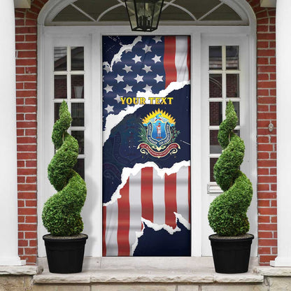 Personalized 54th Massachusetts Infantry Regiment Door Cover American Flag Heritage - African Pride