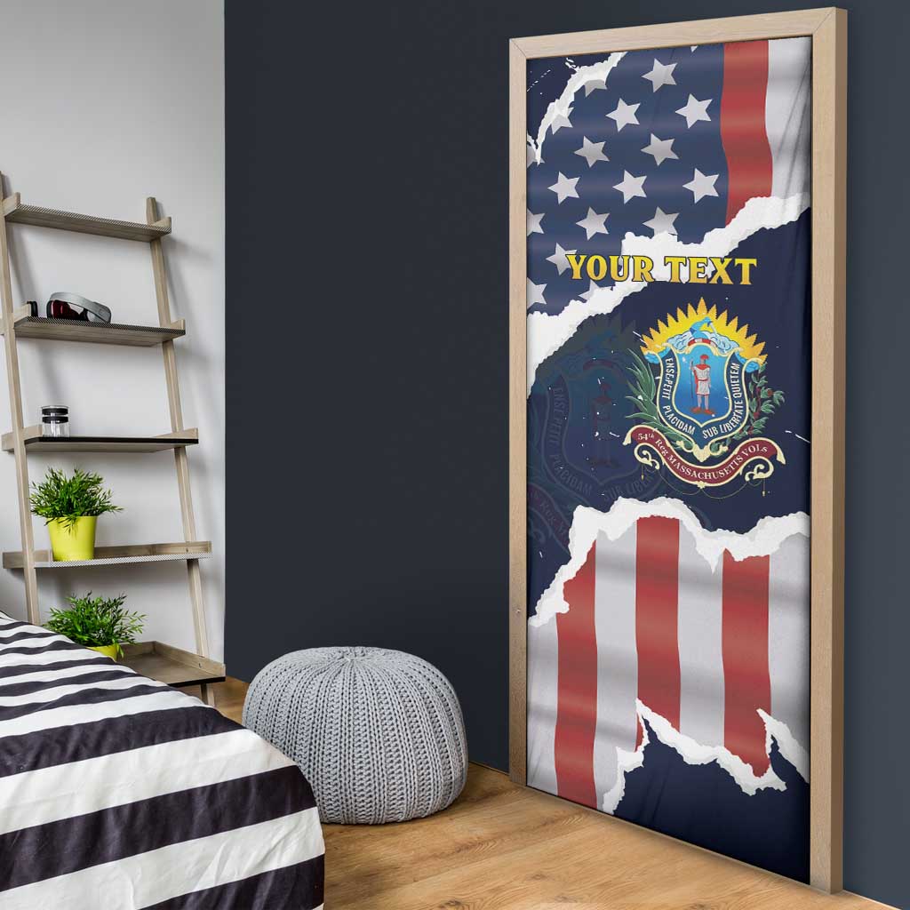 Personalized 54th Massachusetts Infantry Regiment Door Cover American Flag Heritage - African Pride