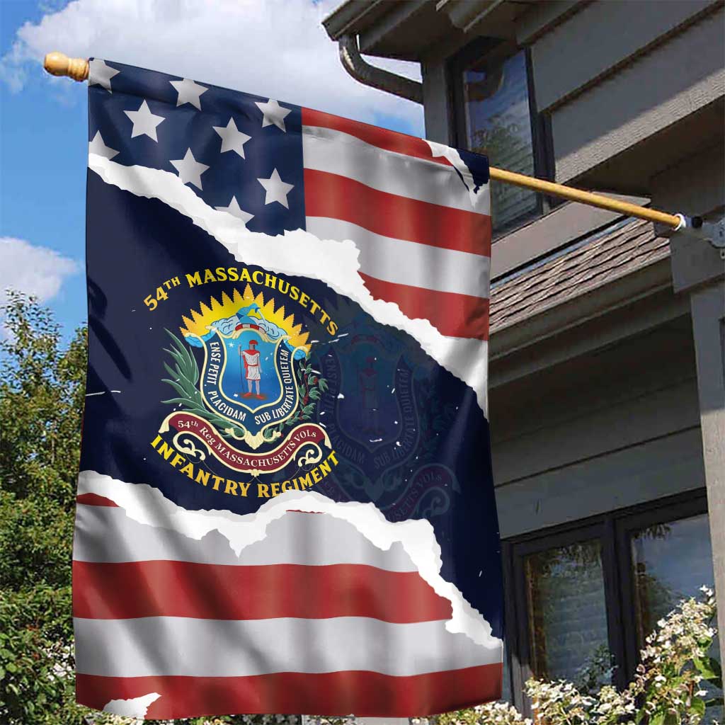 54th Massachusetts Infantry Regiment Garden Flag American Flag Heritage - African Pride