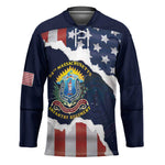 Personalized 54th Massachusetts Infantry Regiment Hockey Jersey American Flag Heritage - African Pride