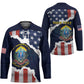 Personalized 54th Massachusetts Infantry Regiment Hockey Jersey American Flag Heritage - African Pride