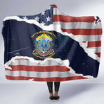 54th Massachusetts Infantry Regiment Hooded Blanket American Flag Heritage - African Pride