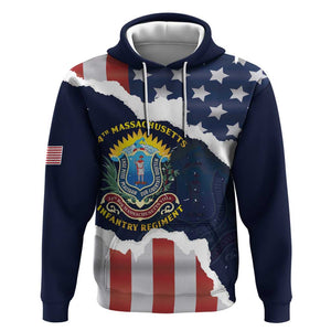 Personalized 54th Massachusetts Infantry Regiment Hoodie American Flag Heritage - African Pride