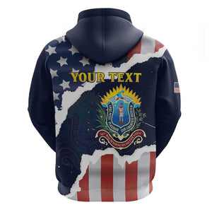 Personalized 54th Massachusetts Infantry Regiment Hoodie American Flag Heritage - African Pride
