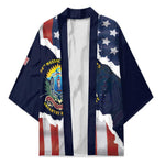 Personalized 54th Massachusetts Infantry Regiment Kimono American Flag Heritage - African Pride