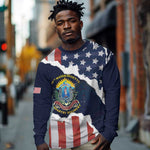 Personalized 54th Massachusetts Infantry Regiment Long Sleeve Shirt American Flag Heritage - African Pride