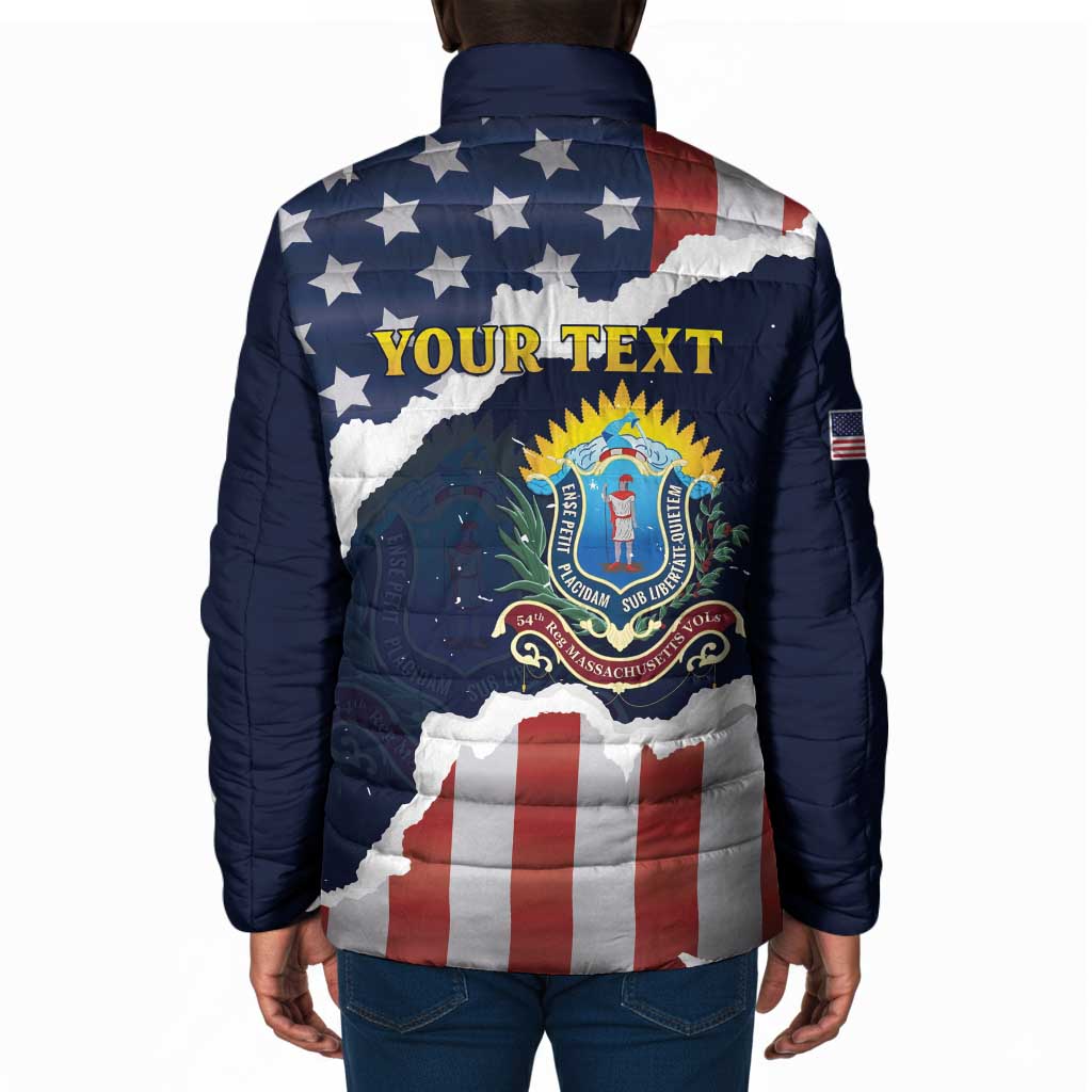 Personalized 54th Massachusetts Infantry Regiment Padded Jacket American Flag Heritage - African Pride