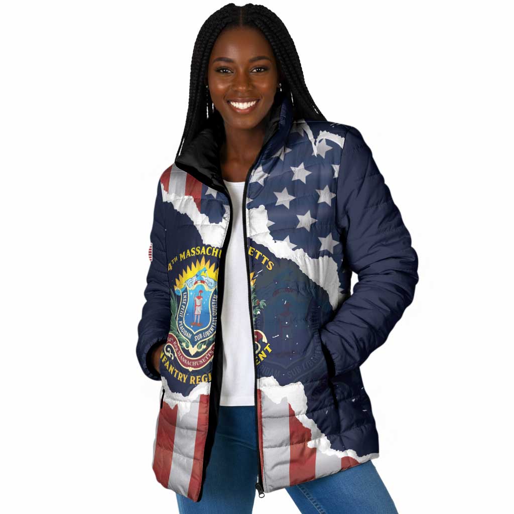 Personalized 54th Massachusetts Infantry Regiment Padded Jacket American Flag Heritage - African Pride