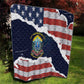 54th Massachusetts Infantry Regiment Quilt American Flag Heritage - African Pride
