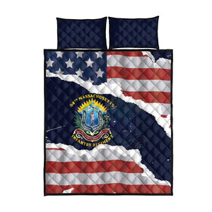 54th Massachusetts Infantry Regiment Quilt Bed Set American Flag Heritage - African Pride