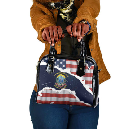 54th Massachusetts Infantry Regiment Shoulder Handbag American Flag Heritage - African Pride