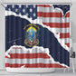 54th Massachusetts Infantry Regiment Shower Curtain American Flag Heritage - African Pride