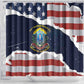 54th Massachusetts Infantry Regiment Shower Curtain American Flag Heritage - African Pride