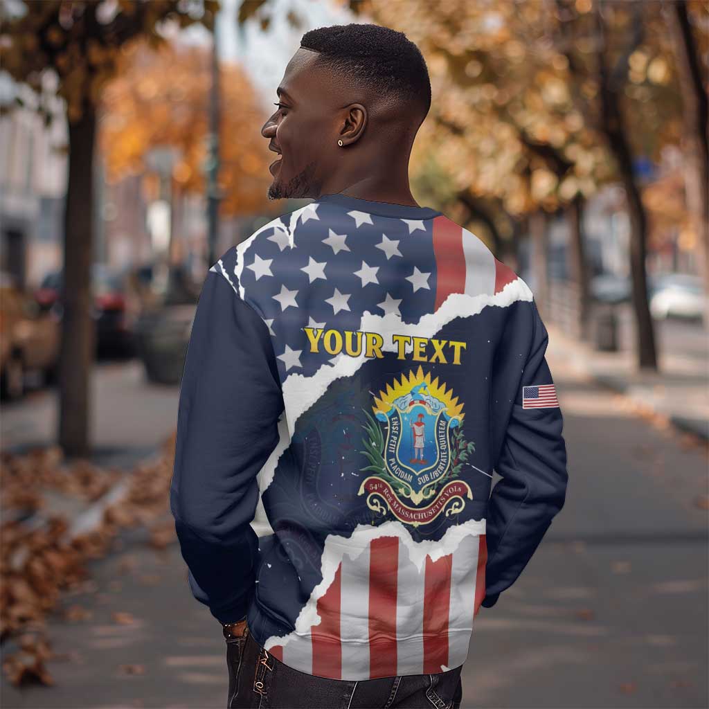 Personalized 54th Massachusetts Infantry Regiment Sweatshirt American Flag Heritage - African Pride