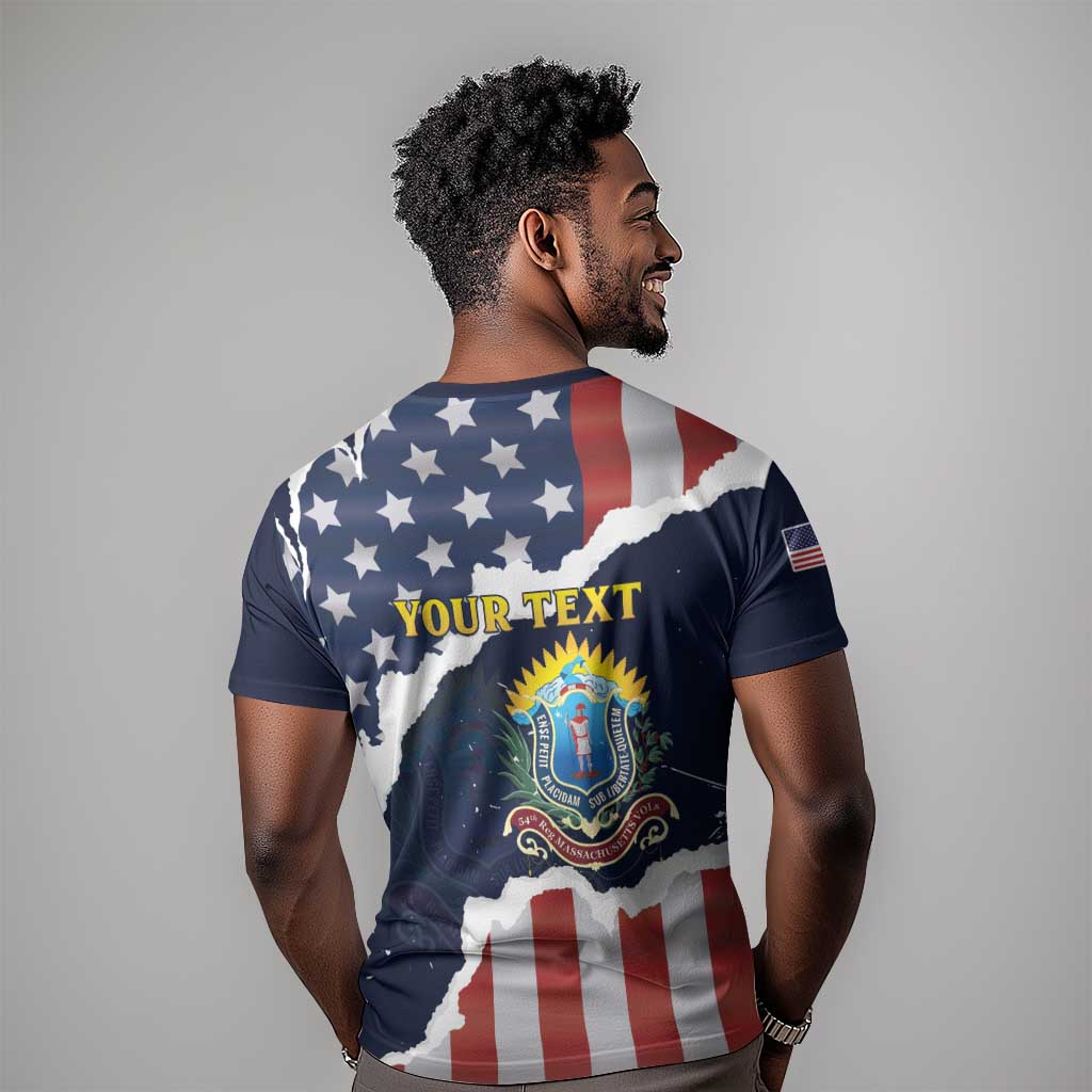 Personalized 54th Massachusetts Infantry Regiment T shirt American Flag Heritage - African Pride