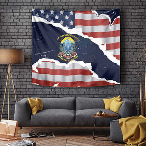 54th Massachusetts Infantry Regiment Tapestry American Flag Heritage - African Pride