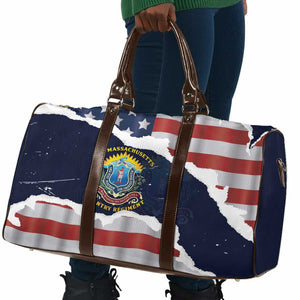 54th Massachusetts Infantry Regiment Travel Bag American Flag Heritage - African Pride