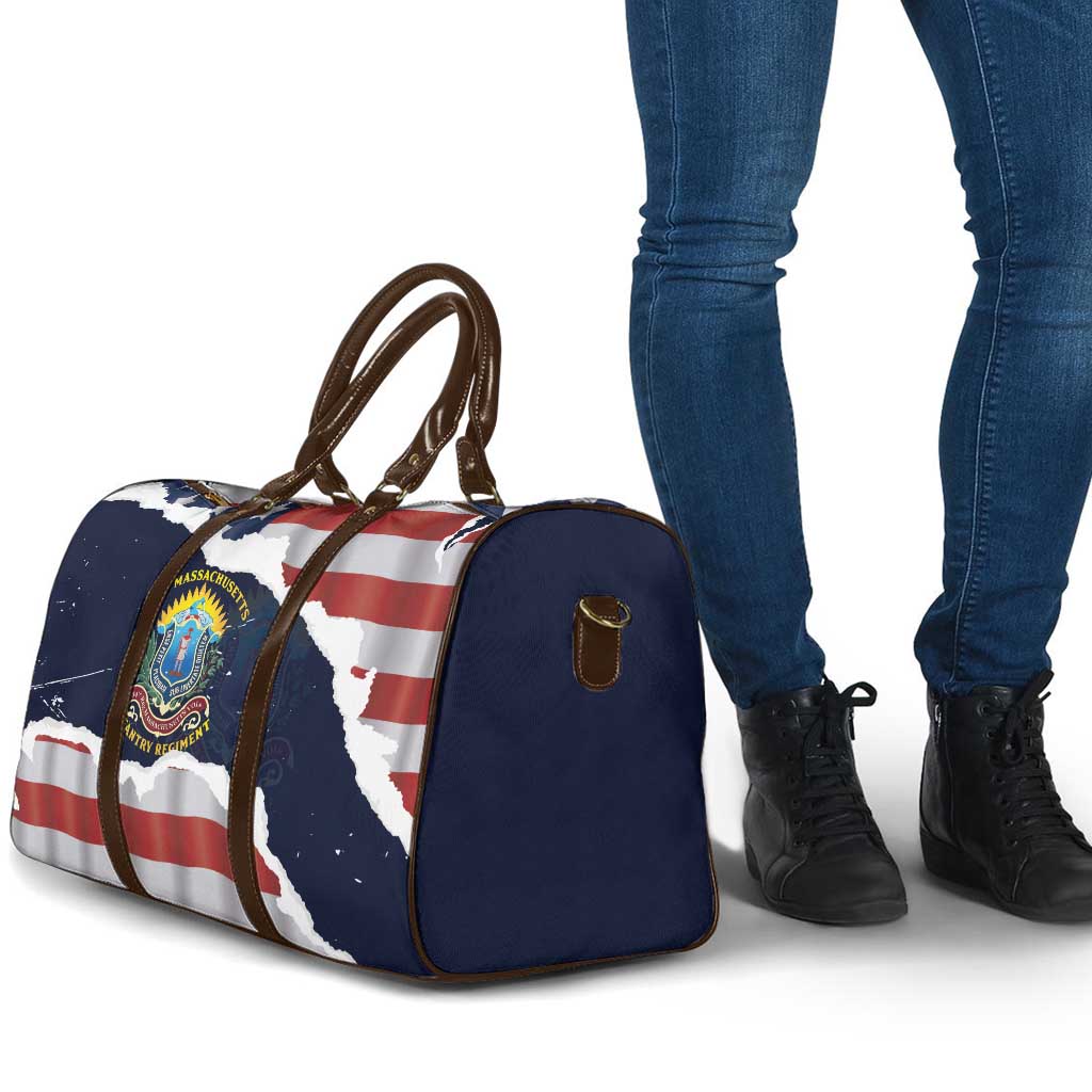 54th Massachusetts Infantry Regiment Travel Bag American Flag Heritage - African Pride