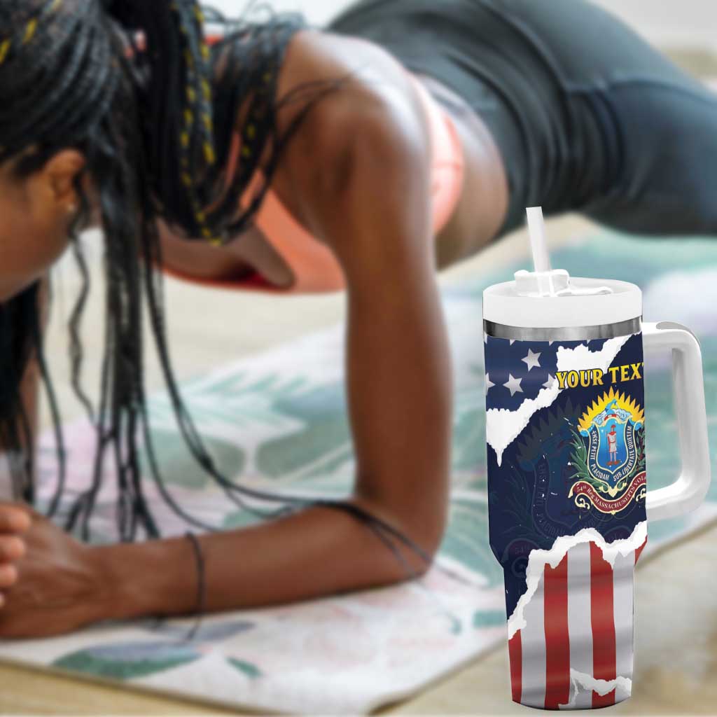 Personalized 54th Massachusetts Infantry Regiment Tumbler With Handle American Flag Heritage - African Pride