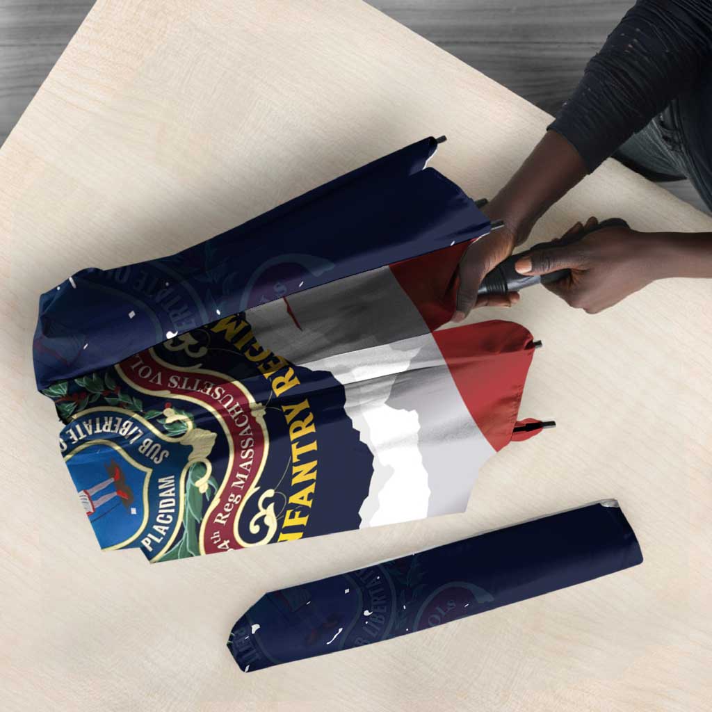 54th Massachusetts Infantry Regiment Umbrella American Flag Heritage - African Pride