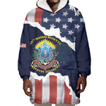 Personalized 54th Massachusetts Infantry Regiment Wearable Blanket Hoodie American Flag Heritage - African Pride