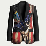 54th Massachusetts Infantry Regiment Blazer Flag of Freedom - African Pride