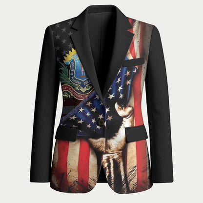 54th Massachusetts Infantry Regiment Blazer Flag of Freedom - African Pride