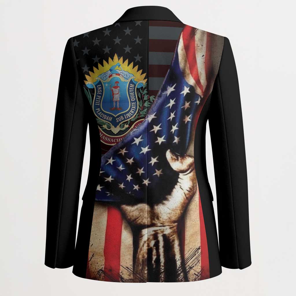 54th Massachusetts Infantry Regiment Blazer Flag of Freedom - African Pride