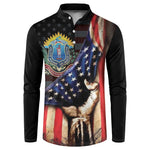 54th Massachusetts Infantry Regiment Button Sweatshirt Flag of Freedom