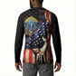 54th Massachusetts Infantry Regiment Button Sweatshirt Flag of Freedom