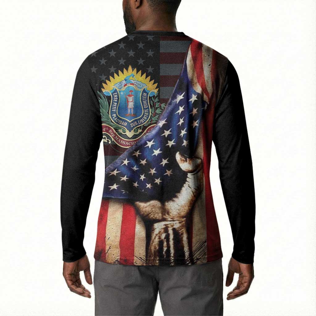 54th Massachusetts Infantry Regiment Button Sweatshirt Flag of Freedom