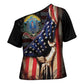 54th Massachusetts Infantry Regiment Cross Shoulder Shirt Flag of Freedom - African Pride