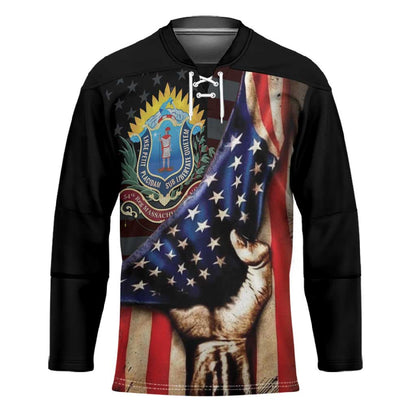 54th Massachusetts Infantry Regiment Hockey Jersey Flag of Freedom - African Pride