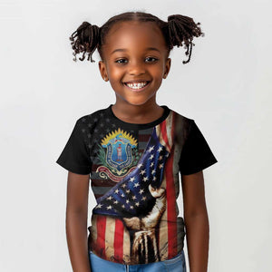 54th Massachusetts Infantry Regiment Kid T shirt Flag of Freedom - African Pride